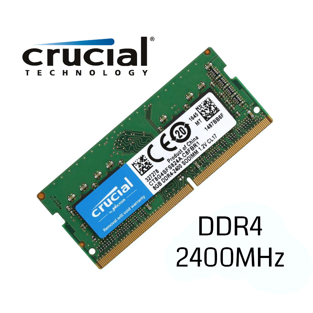 MEMORIA 8GB DDR4 2400 CRUCIAL NBK